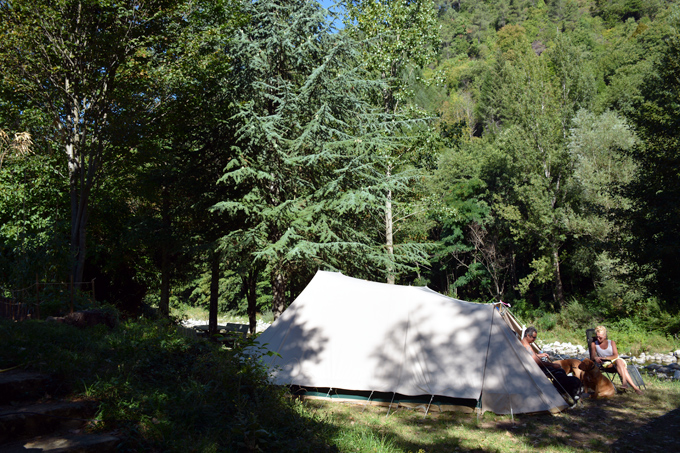 emplacements tente camping de Mercier